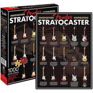 Fender Stratocaster Guitar 1000 piece Jigsaw Puzzle 20" x 27"  Aquarius - Sealed